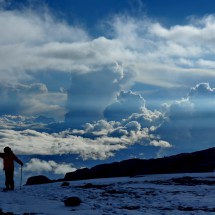 Dramatic clouds in the West